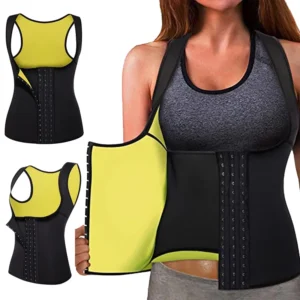 Women Waist Trainer Corset Zipper Vest Body Shaper