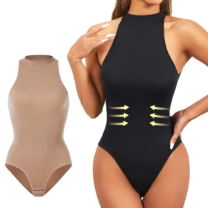 Women Round Neck Shaper Bodysuits Sleeveless